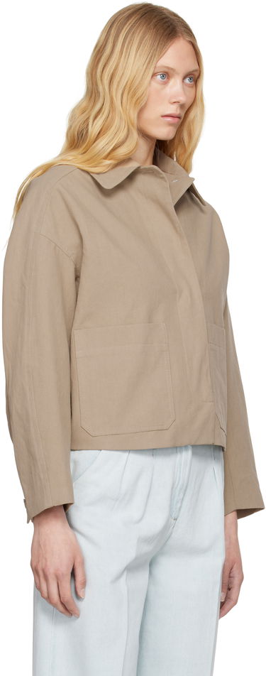 Takki A.P.C. A.P.C. Bianca Cropped Jacket Beige | COGXT-F32005, 1