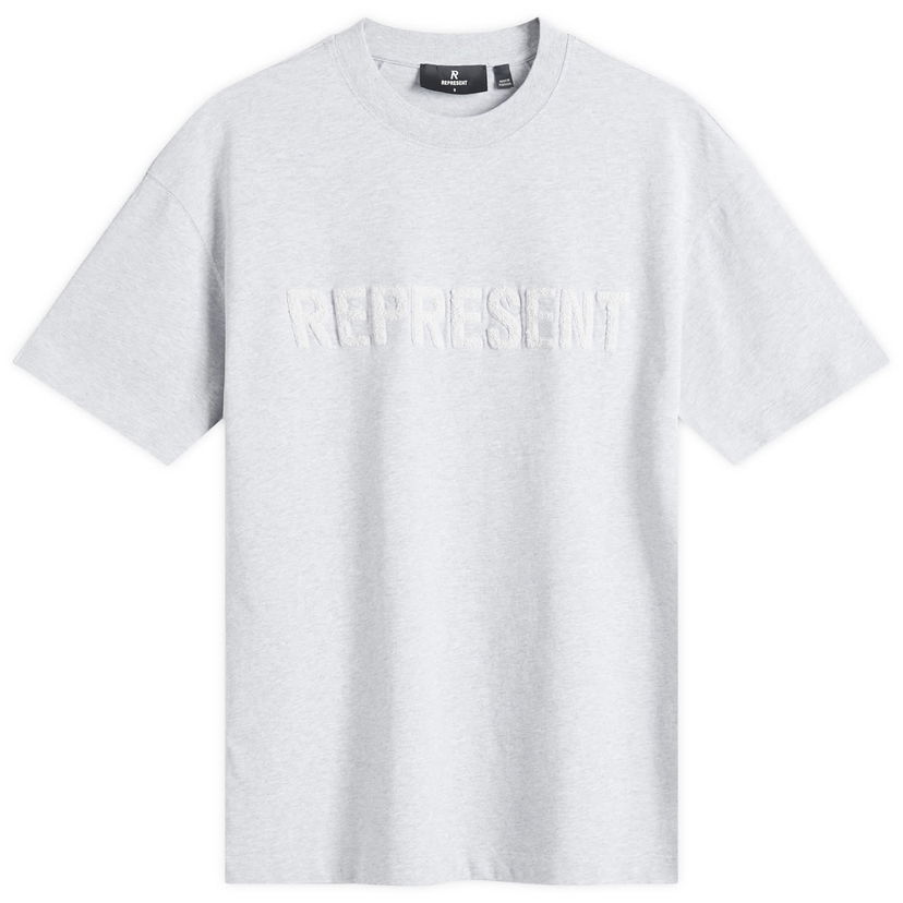 T-paita Represent Clo Boyfriend T-Shirt with Embroidered Logo Harmaa | OCW41389-49