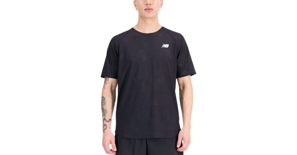 T-paita New Balance Q Speed Musta | mt33281bk, 1