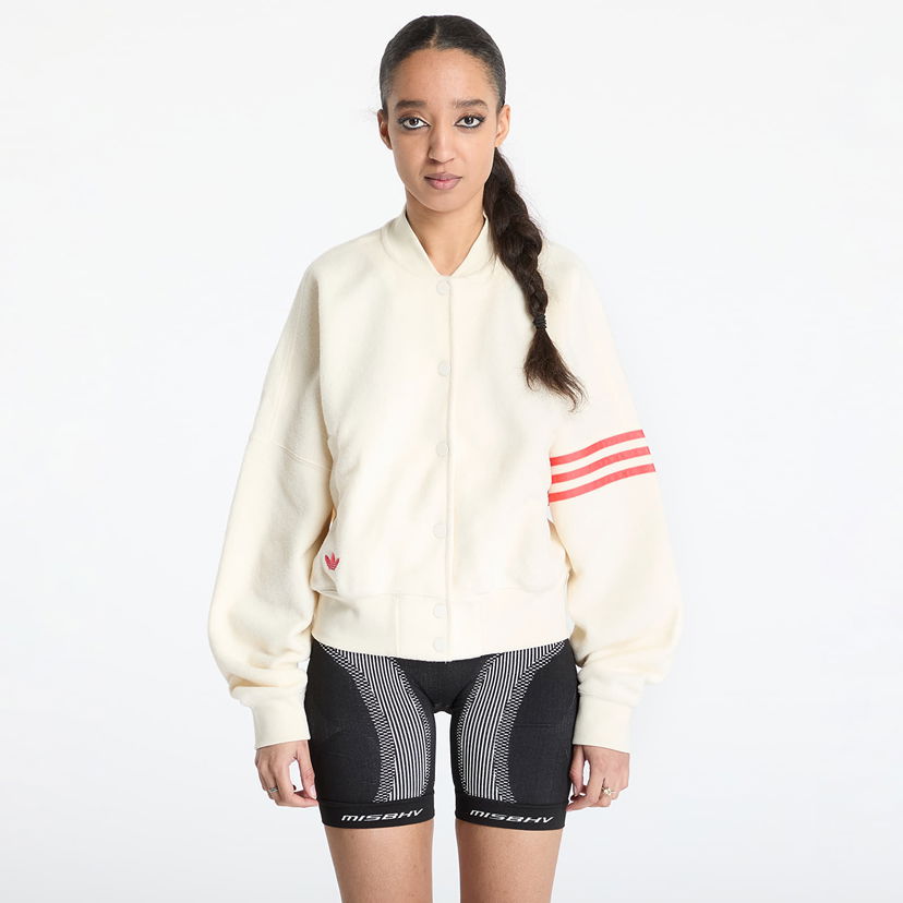 Bomber-takki adidas Originals Neuclassics Boucle Bomber Jacket Valkoinen | JI8523