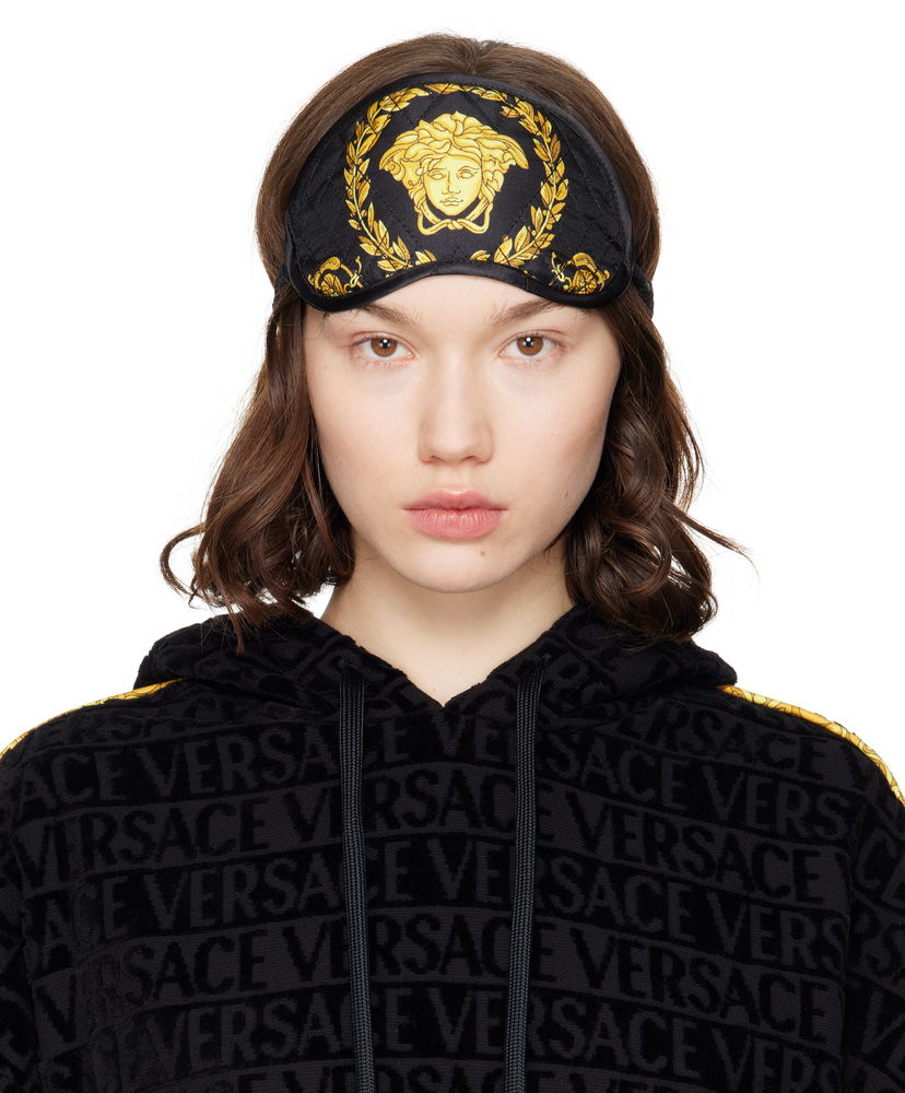 Aurinkolasit Versace Versace Crete de Fleur Sleep Mask Musta | ZMAS18104_ZSEP0186