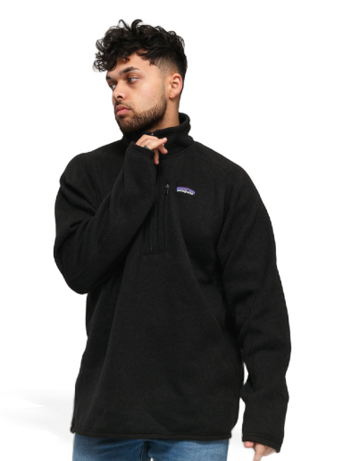 Huppari Patagonia Better Sweater 1/4 Zip Musta | 25523 BLK