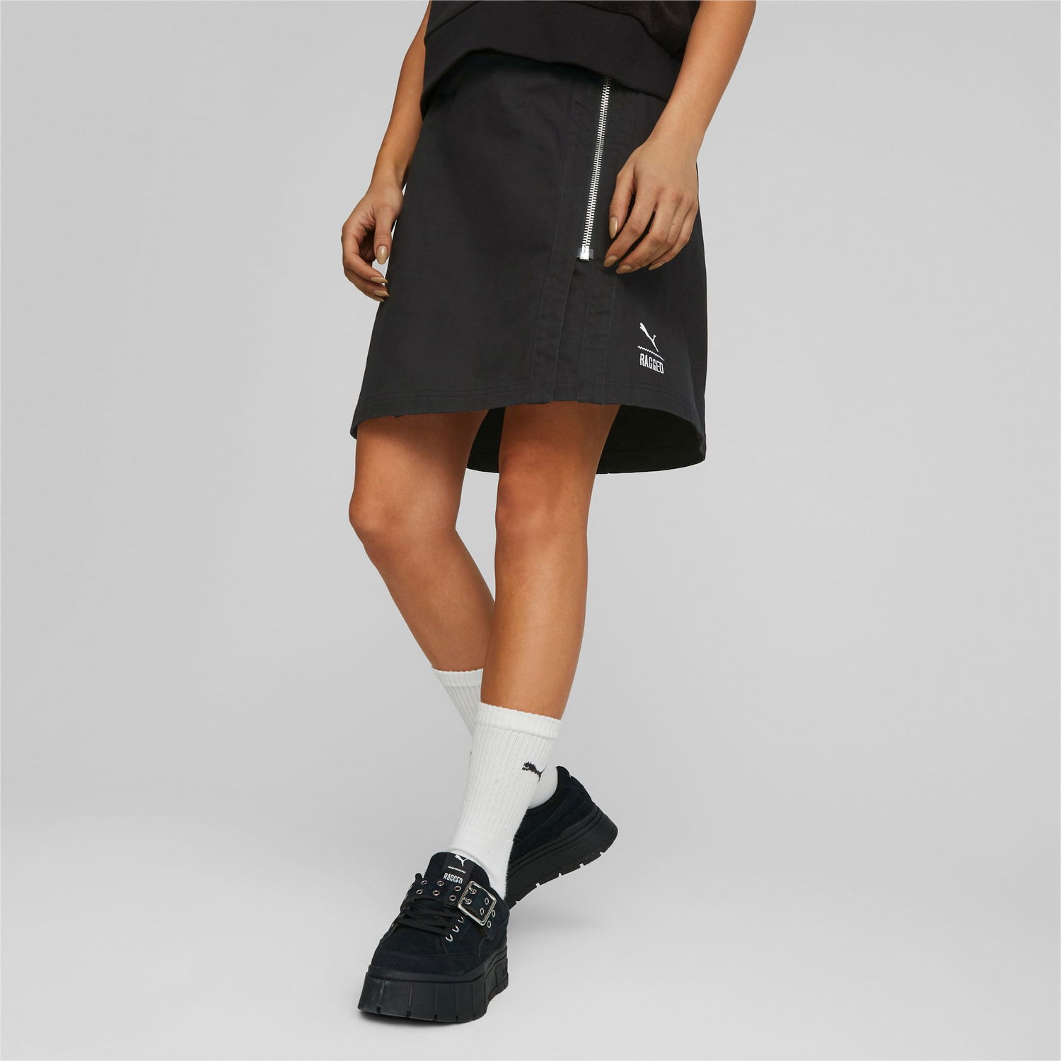 Hame Puma Gonna x THE RAGGED PRIEST in twill da donna, Nero/Altro Musta | 539131_01, 0