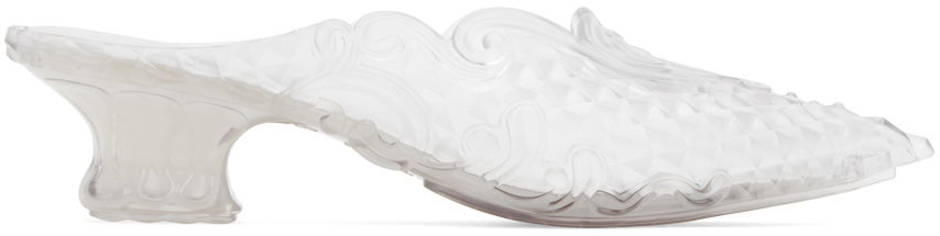 Tennarit ja kengät Y/PROJECT Transparent Melissa Edition Point Mules Valkoinen | 530PU003, 0