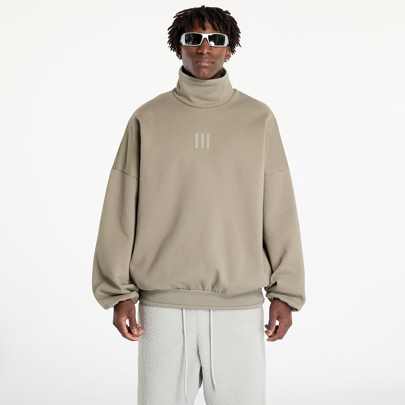 Huppari adidas Originals Sweatshirt adidas x Fear Of God Athletics Fleece Mock Sweatshirt Clay S Beige | IS8743