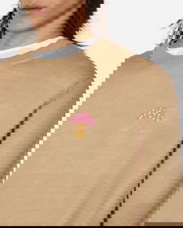 Villapaita Comme des Garçons Brett Westfall Mushroom Knitted Sweater Beige | FK-N013-S23 2, 5