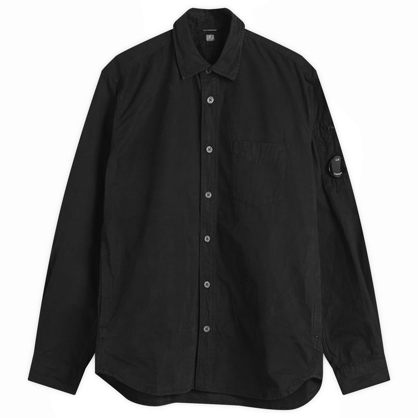 Paita C.P. Company Microreps Lens Shirt Musta | 19CMSH270A-110324G-999
