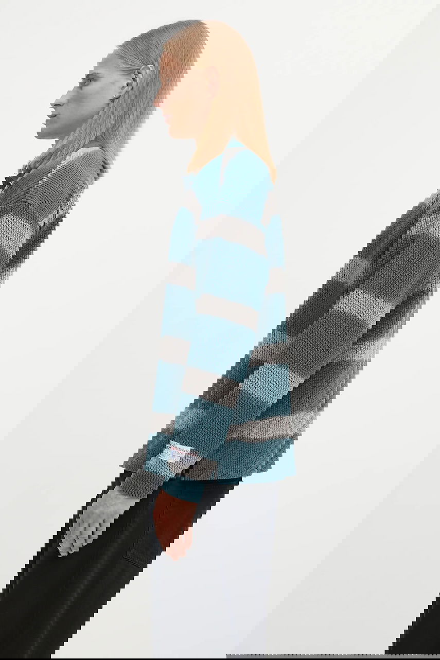 Poolopaita Napapijri Martine Rose Striped Knit Long-sleeve Polo Turkoosi | NP0A4FPHL631, 1