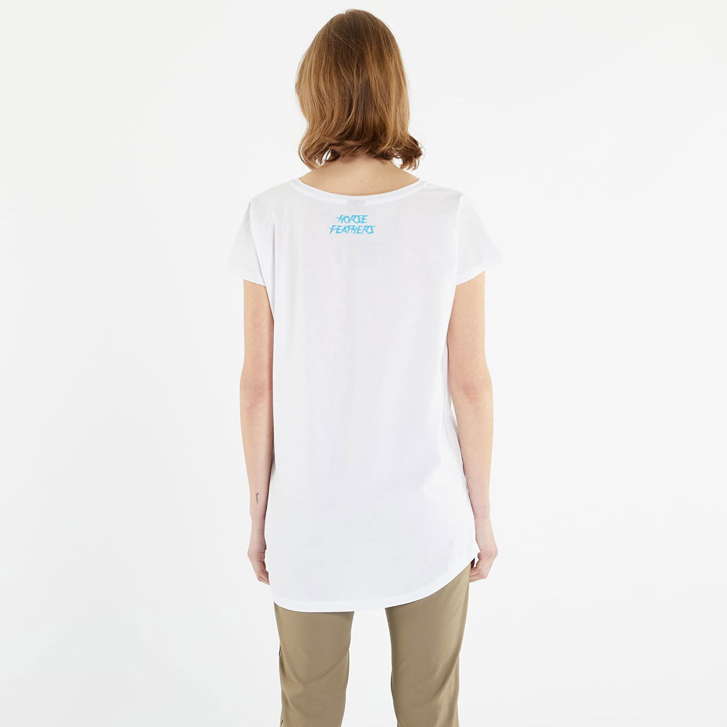 T-paita Horsefeathers Regina Tee Valkoinen | SW886B, 1