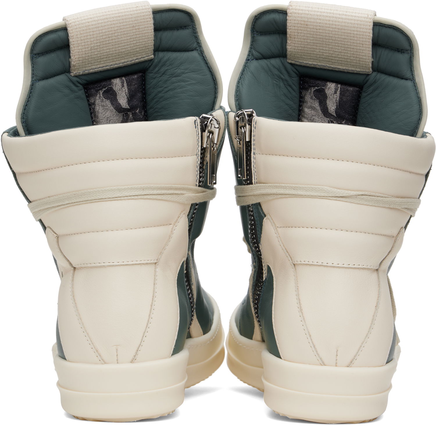 Tennarit ja kengät Rick Owens Rick Owens Hollywood Geobasket Vihreä | RU01E5894 LCO, 1