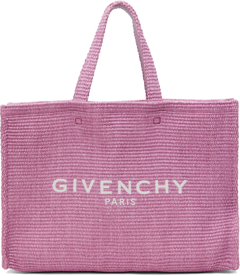 Kangaskassi Givenchy Medium Woven Tote Bag Vaaleanpunainen | BB50ZVB1SQ510