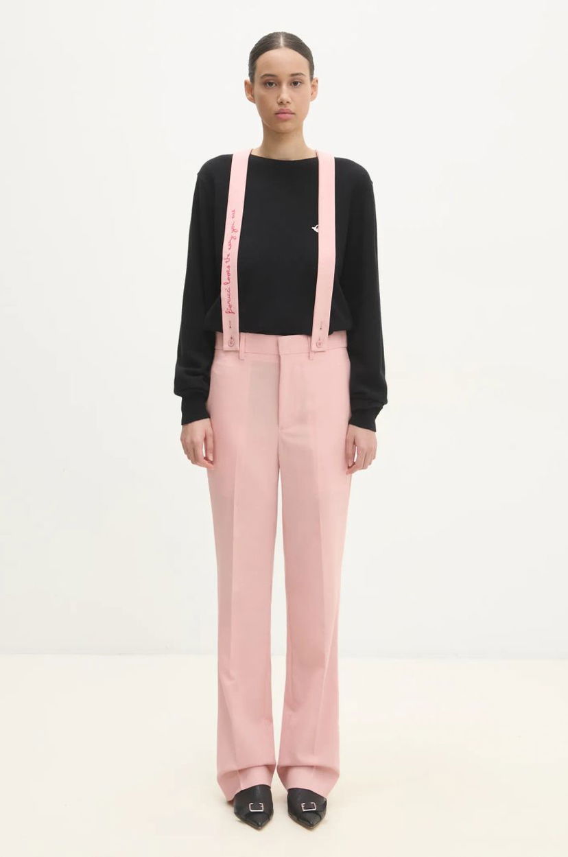 Housut Fiorucci Fiorucci High Waist Pants Vaaleanpunainen | W01FMBPA183WO01PN02