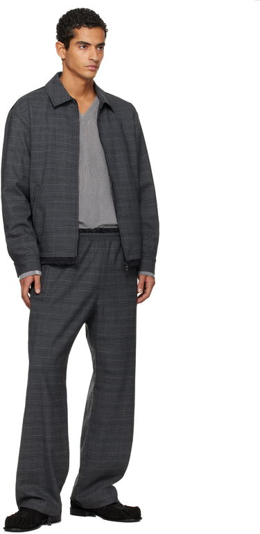 Housut Diesel P-Tilson Plaid Wide-Leg Trousers with Elasticated Waist Harmaa | A18485-0DEBS-9XXA, 3