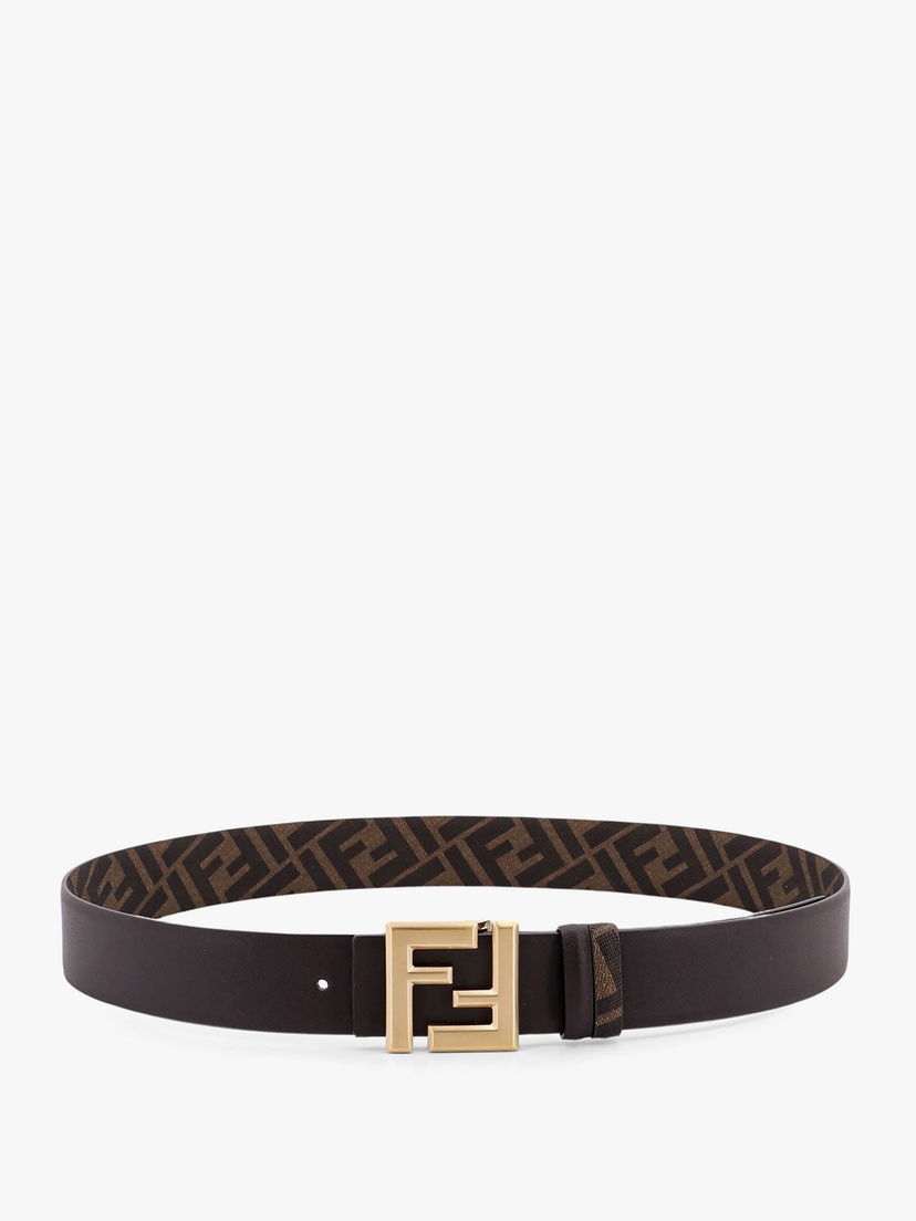 Vyöt FENDI Fendi Reversible FF Buckle Belt Ruskea | 7C0541ASIWF1S9U