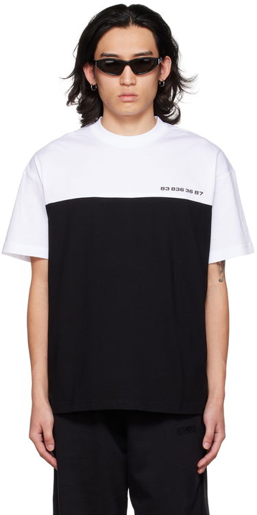 T-paita VETEMENTS Numbered Color Block T-Shirt Musta | VL14TR360B, 0
