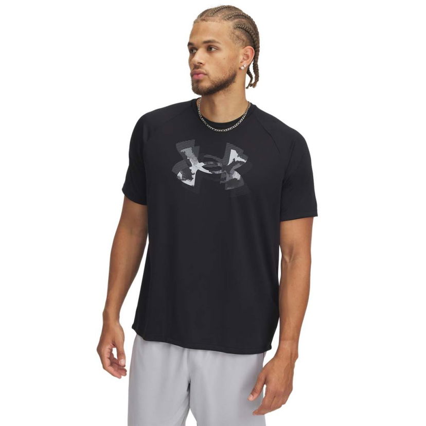 T-paita Under Armour Under Armour Tech Print T-Shirt Musta | 1390208-001