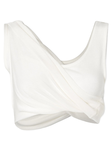 Tankkitoppi HERON PRESTON Twisted Vest Top Valkoinen | HWAD044S23JER0010100