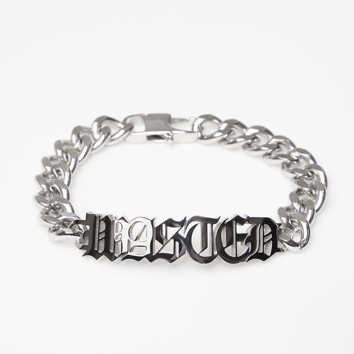 Rannerengas Wasted Paris U Legacy Chain Bracelet with 'WASTED' Lettering Metallinen | WP_000310, 1