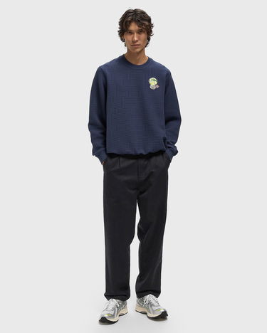 Huppari Casablanca Grid Laurel Patch Sweatshirt Tummansininen | AW25-JTP-420-02, 2