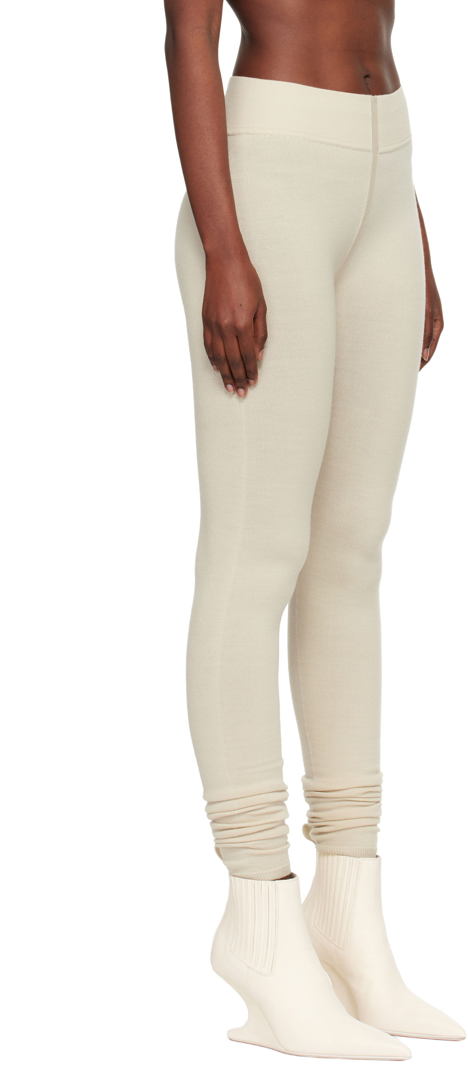 Leggingsit Rick Owens Concordians Runway Leggings Beige | RO02E4683 M, 1
