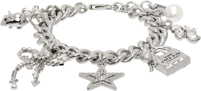 Rannerengas Marc Jacobs Marc Jacobs 'Cats Out of the Bag' Charm Bracelet Metallinen | 2R4JBR001J28