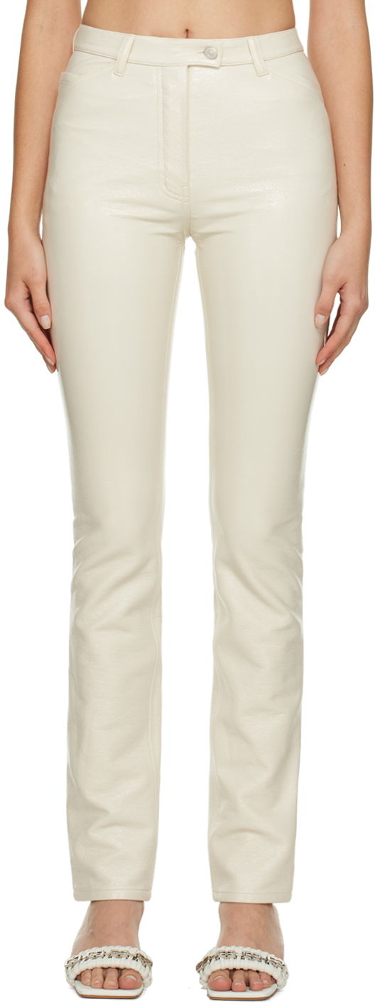 Housut Courrèges Courrèges Slim-Fit Trousers Valkoinen | 322CPA071VY0003