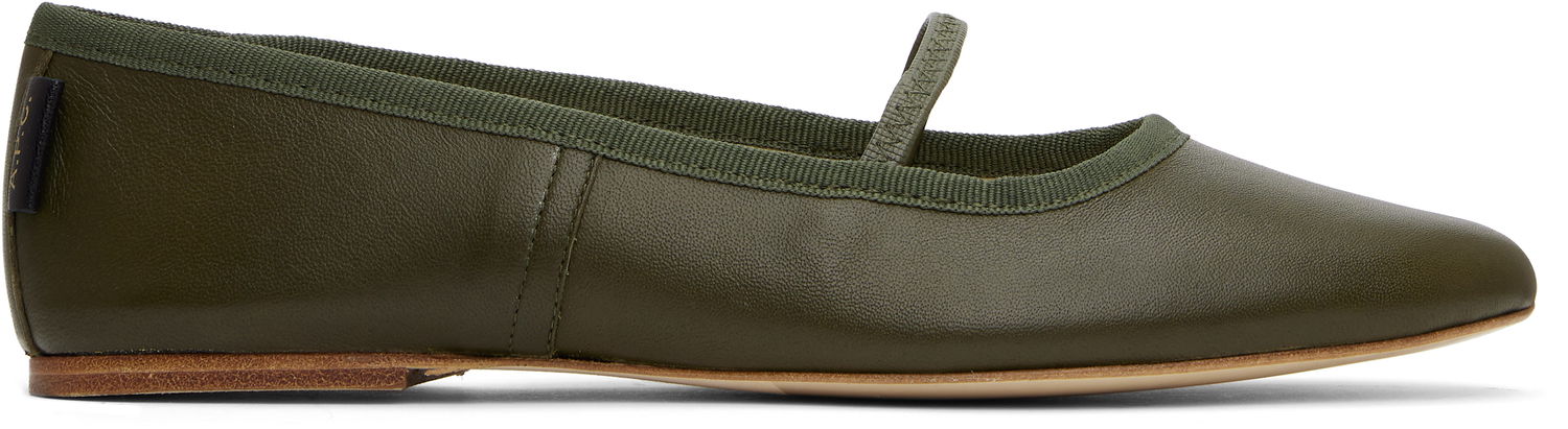 Vaatteet A.P.C. A.P.C. Swan Ballerina Flats Vihreä | PXBVQ-F53295, 0