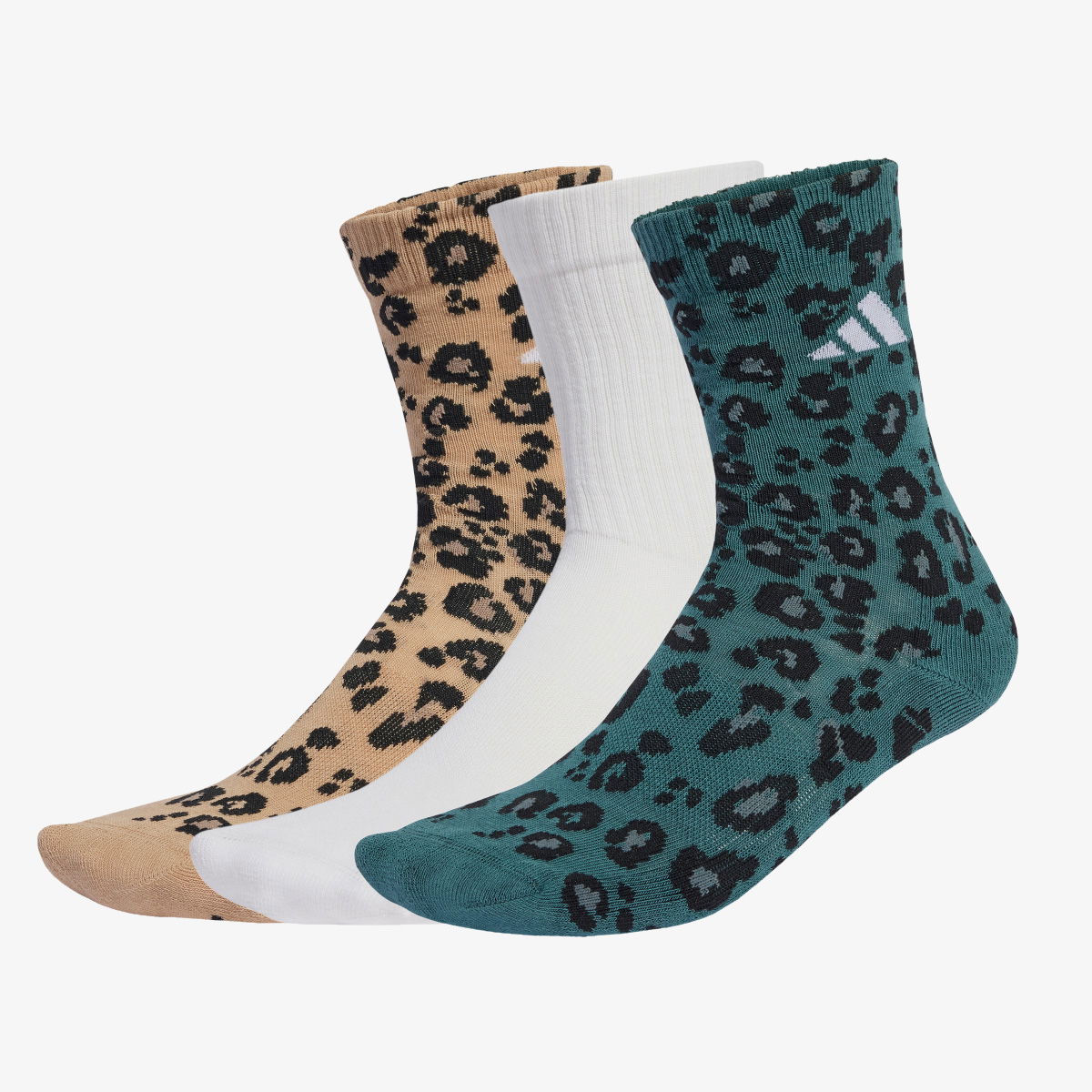 Sukat adidas Performance Leopard Print Crew Socks 3 Pairs Monivärinen | JX5557, 1