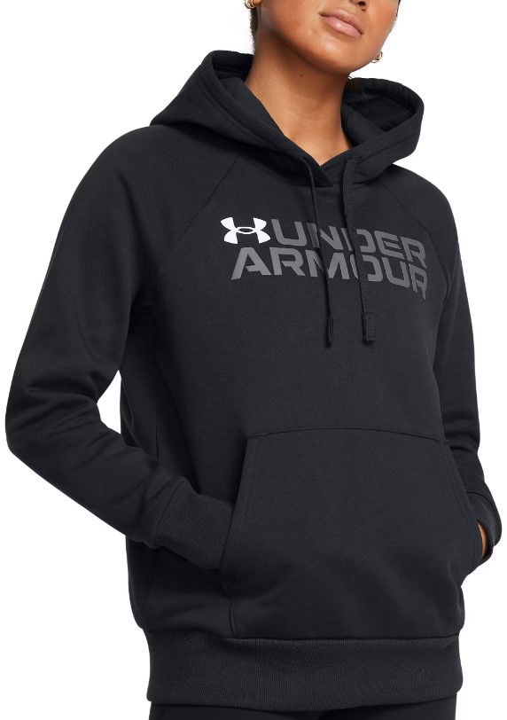 Huppari Under Armour Fleece Wordmark Hoodie Musta | 1386512-001