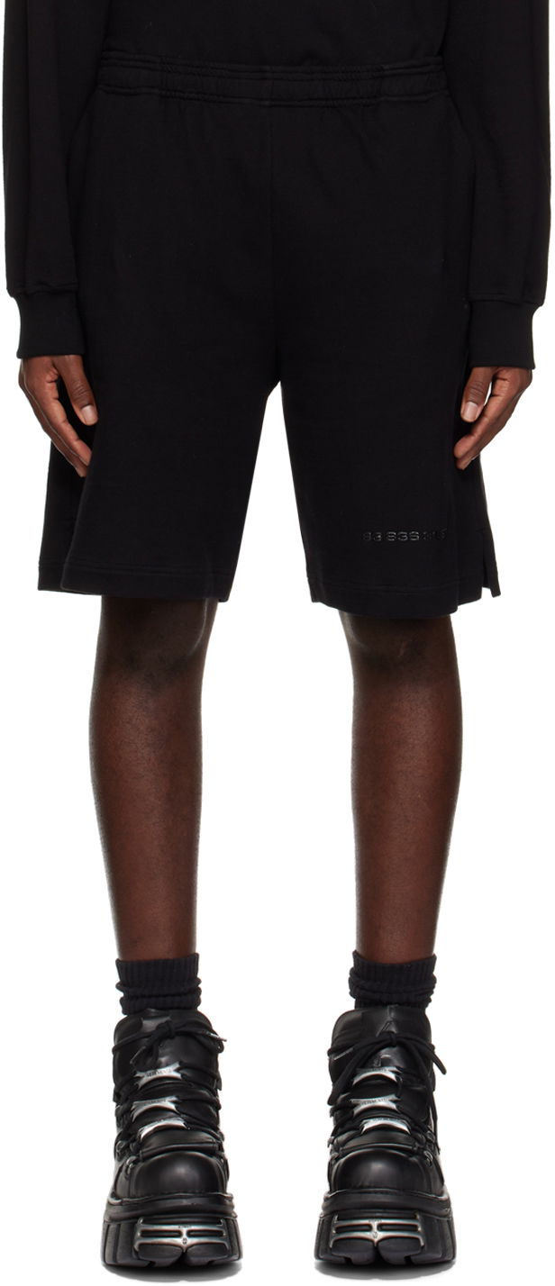 Shortsit VETEMENTS VTMNTS Bonded Shorts Musta | VL16PA300B