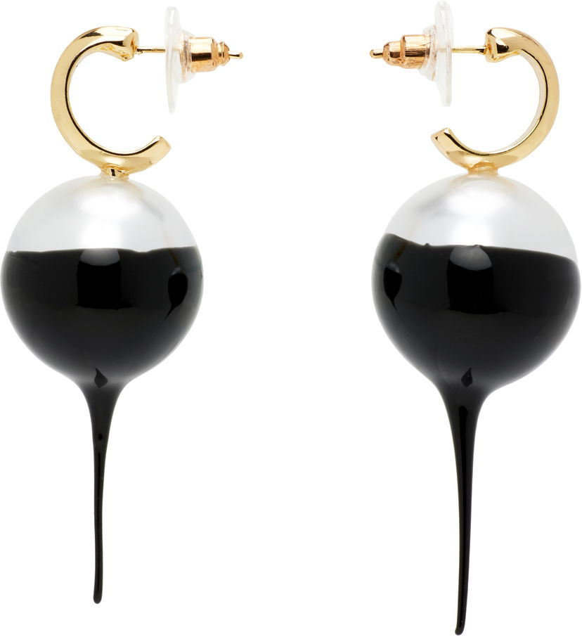 Korvakorut Ottolinger Ottolinger Dipped Pearl Drop Earrings Valkoinen | 125-902625-01