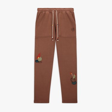 Verryttelyhousut Jordan Travis Scott x Fleece Pants Ruskea | DO4097-256, 3