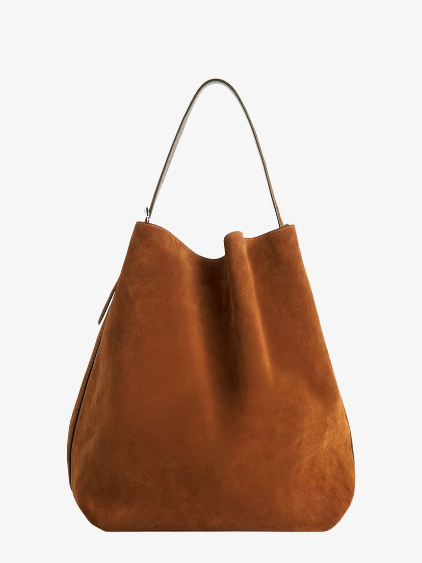 Käsilaukku TOTEME Suede Toteme Belted Tote Bag Ruskea | 234WAL853LE0004105