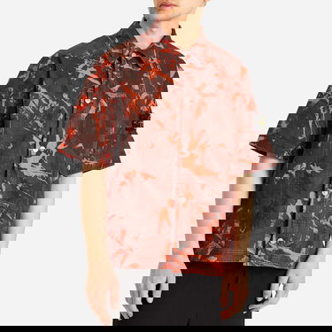 Paita Stone Island Stone Island Scan Camo Ripstop-OVD Short Sleeve Shirt, Size Large Oranssi | K1S151100012-V0029, 2