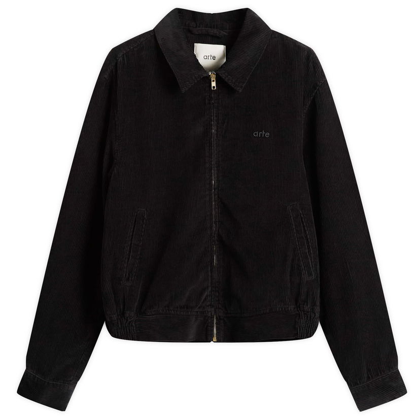 Takki Arte Antwerp Corduroy Jacket, Size Large Musta | AW25-009J-BLK