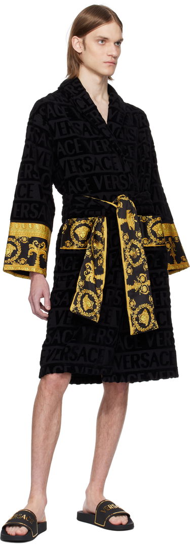 Tennarit ja kengät Versace Versace Logo Pool Slides Musta | 1018496_1A13176, 4