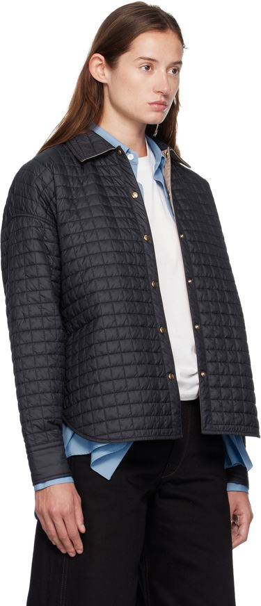 Puffer takki Moncler Moncler Quilted Overshirt Tummansininen | K20932F00011788RS, 1