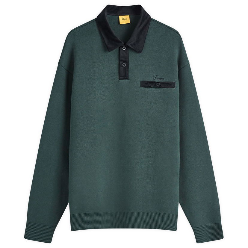 Poolopaita Dime Casino Knit Rugby Polo Vihreä | DIMEHO248FOR
