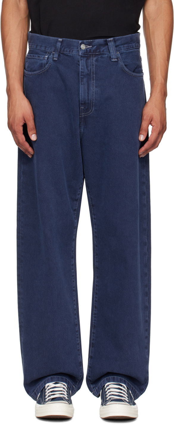 Jeans Carhartt WIP Landon Relaxed Jeans Tummansininen | I033749