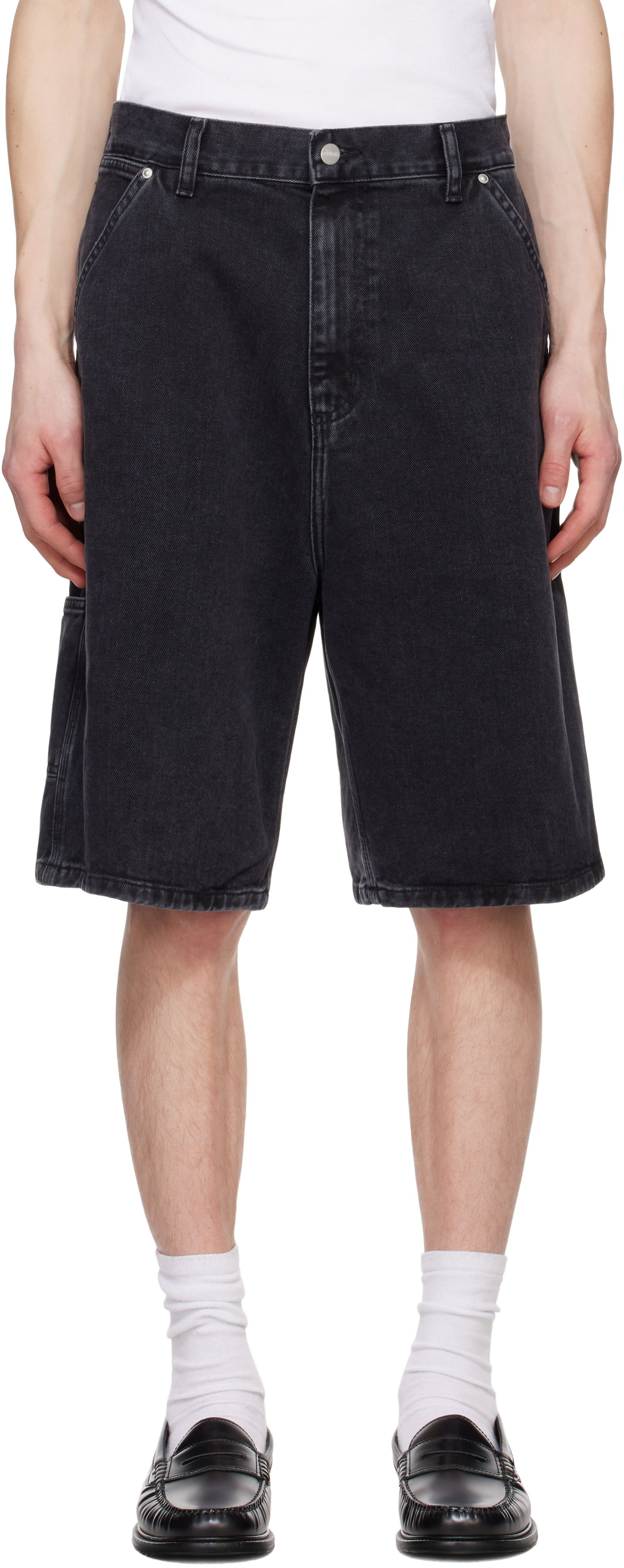 Shortsit Carhartt WIP Carhartt WIP Rivet Denim Shorts Musta | I034319, 0