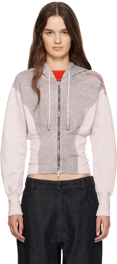 Huppari Eckhaus Latta Eckhaus Latta Snatched Zip-Up Hoodie Vaaleanpunainen | 4000-EL-PF25-P -, 0