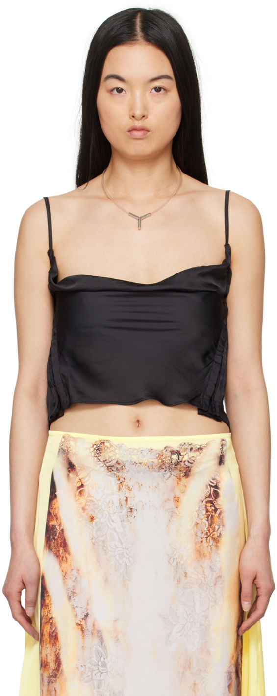 Tankkitoppi Y/PROJECT Camisole Top Musta | 102TO001