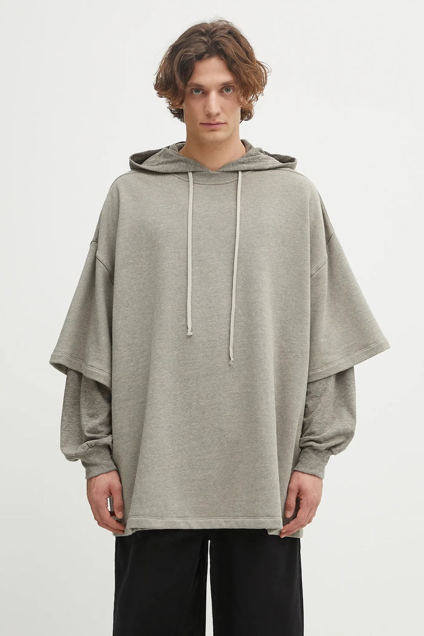 Huppari Rick Owens Rick Owens DRKSHDW Tommy Hustler Hoodie Harmaa | DU02E7271.FGMJGM