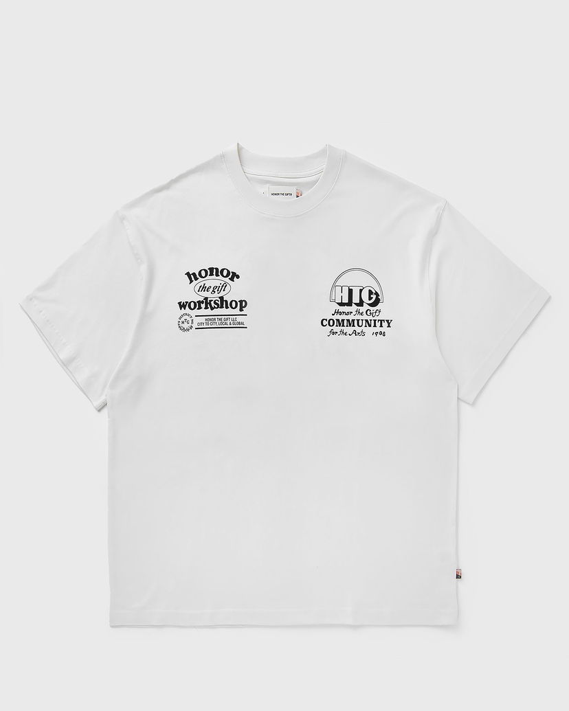 T-paita Honor The Gift Workshop Community for the Arts T-Shirt Valkoinen | HTG250391-BONE