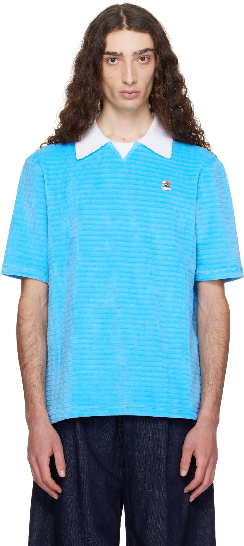 Poolopaita Casablanca Casablanca Knit Piqué Polo Sininen | MPF25-JTP-243-03