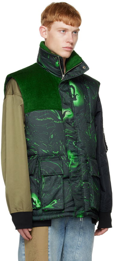 Liivi Feng Chen Wang Feng Chen Wang Graphic Down Vest Vihreä | FUF14VS01, 1