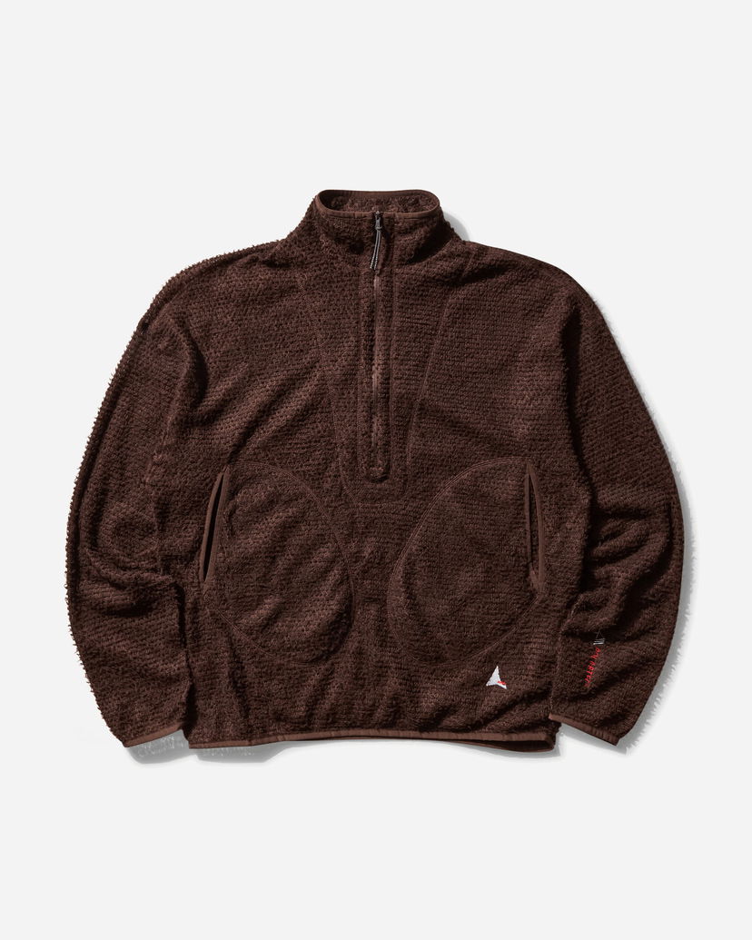 Villapaita ROA Alpha Direct Half Zip Sweater Ruskea | RBMW0370FA262 BRW0003