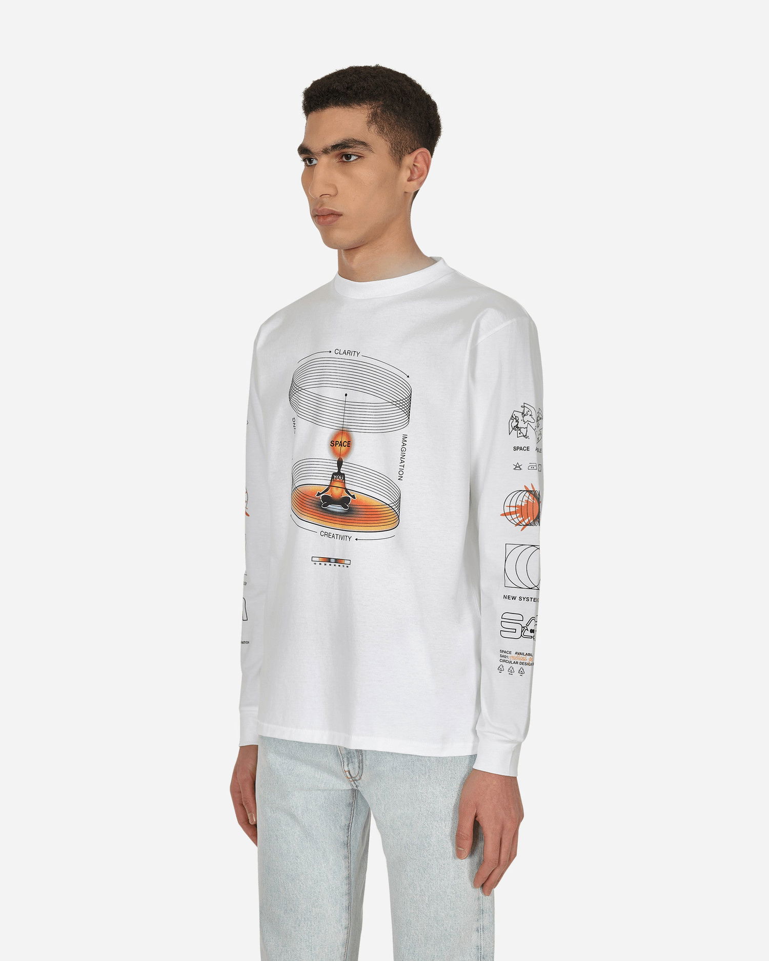 T-paita Space Available Whole Being T-Shirt Valkoinen | SA-WBT002-WHT WHITE, 1