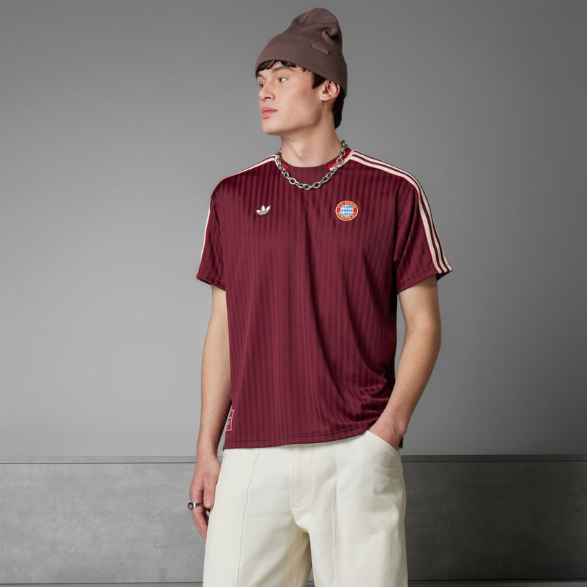 Jersey adidas Performance FC Bayern Terrace Icons T-Shirt Burgundia | JF0595