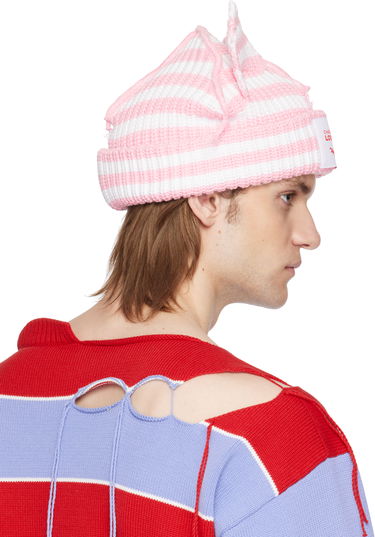 Pipo Charles Jeffrey Loverboy Charles Jeffrey LOVERBOY Chunky Ears Knit Beanie Vaaleanpunainen | 54131402, 4